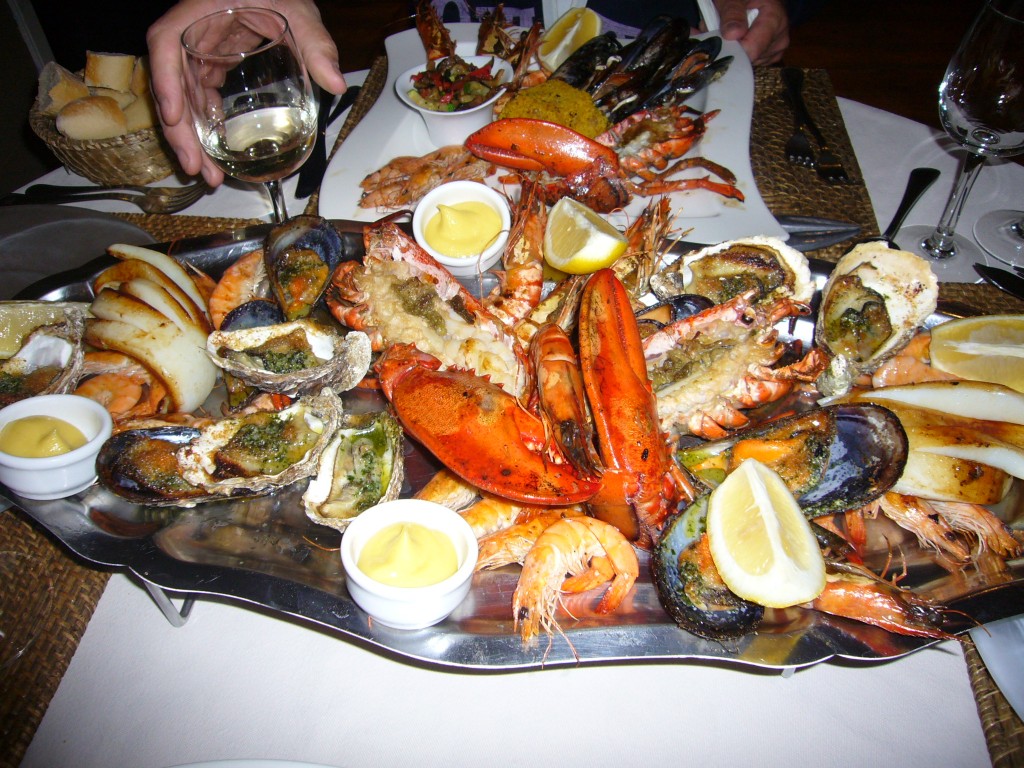 Plate of seafood