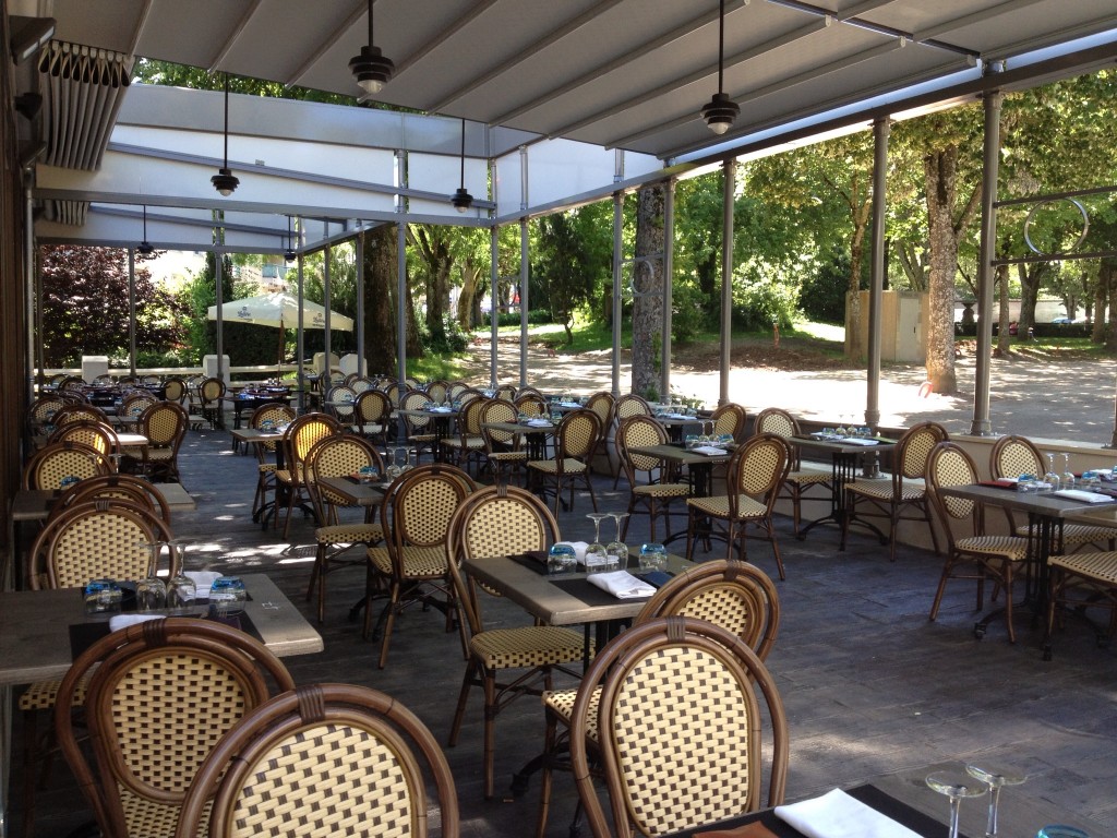 Terrace of Le Kiosque Restaurant
